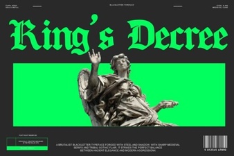King S Decree Font Design and Creative Uses