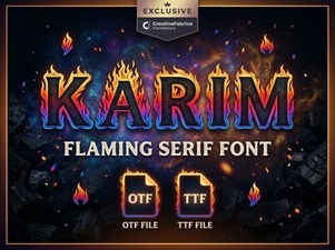 Karim Font Design and Creative Projects