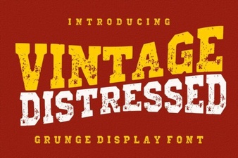 Vintage Distressed Font for Creative Projects