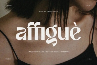 Affigue Font Design and Creative Projects