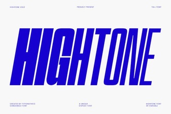 Hightone Family Font Design and Creative Uses