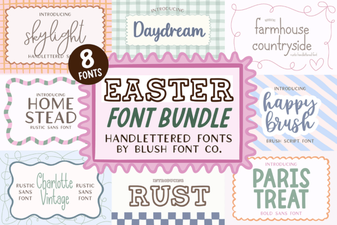 Easter Bundle Font Design Ideas and Uses