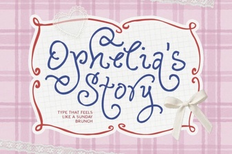 Ophelia Story Font Design and Creative Uses