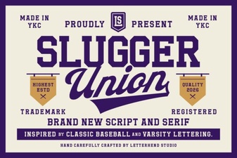 Slugger Union Font Design and Usage Ideas