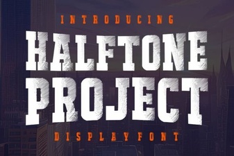 Halftone Project Font Design Ideas